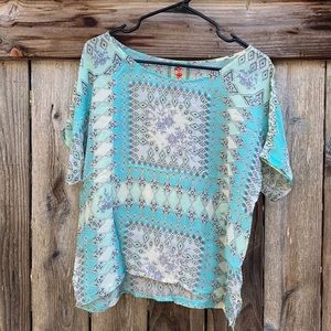 Johnny Was bandana blouse